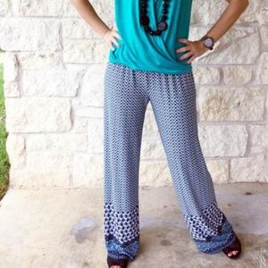 Turquoise Palazzo Pants